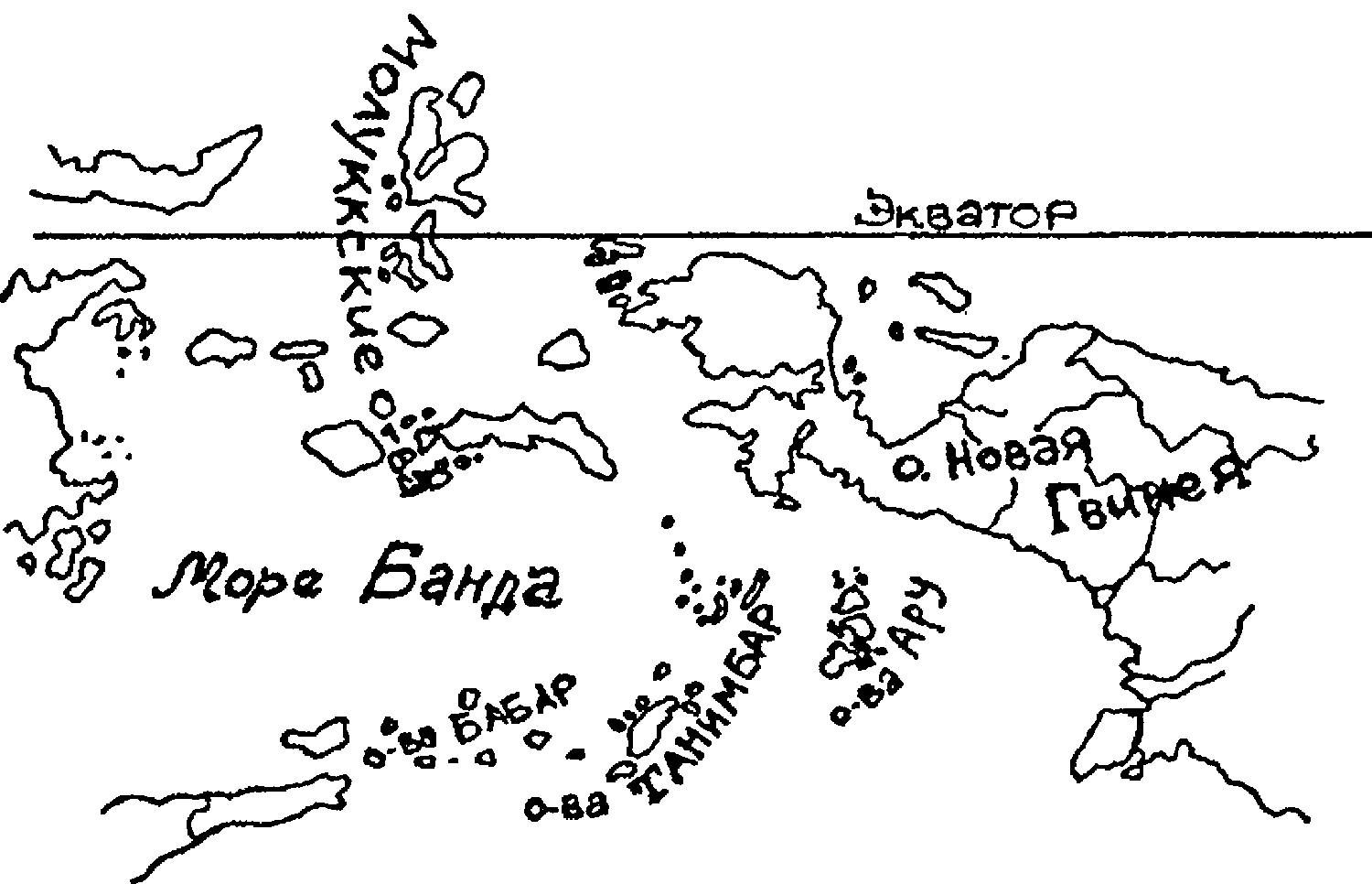 Карта мира каменного века